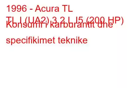 1996 - Acura TL
TL I (UA2) 3,2 L I5 (200 HP) Konsumi i karburantit dhe specifikimet teknike