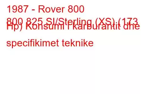 1987 - Rover 800
800 825 SI/Sterling (XS) (173 Hp) Konsumi i karburantit dhe specifikimet teknike