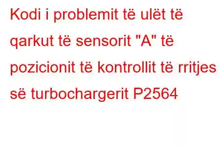 Kodi i problemit të ulët të qarkut të sensorit 