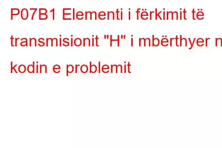 P07B1 Elementi i fërkimit të transmisionit 