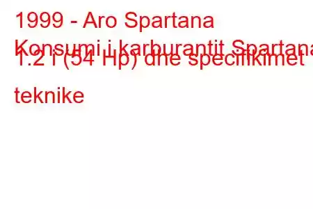 1999 - Aro Spartana
Konsumi i karburantit Spartana 1.2 i (54 Hp) dhe specifikimet teknike