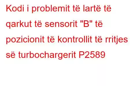 Kodi i problemit të lartë të qarkut të sensorit 