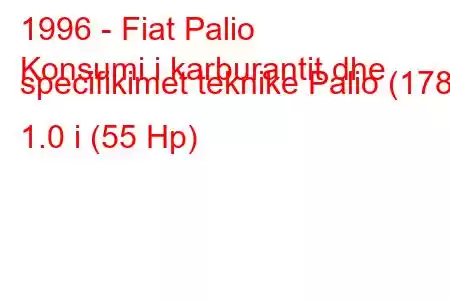 1996 - Fiat Palio
Konsumi i karburantit dhe specifikimet teknike Palio (178) 1.0 i (55 Hp)