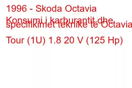 1996 - Skoda Octavia
Konsumi i karburantit dhe specifikimet teknike të Octavia I Tour (1U) 1.8 20 V (125 Hp)