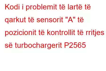 Kodi i problemit të lartë të qarkut të sensorit 