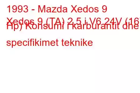 1993 - Mazda Xedos 9
Xedos 9 (TA) 2.5 i V6 24V (167 Hp) Konsumi i karburantit dhe specifikimet teknike