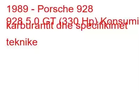 1989 - Porsche 928
928 5.0 GT (330 Hp) Konsumi i karburantit dhe specifikimet teknike