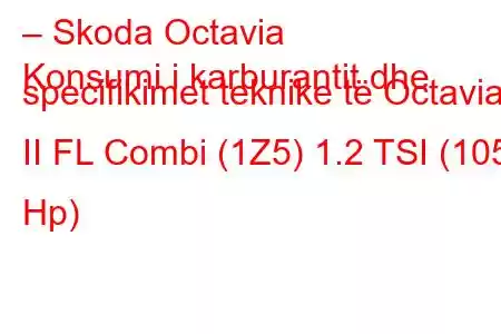 – Skoda Octavia
Konsumi i karburantit dhe specifikimet teknike të Octavia II FL Combi (1Z5) 1.2 TSI (105 Hp)