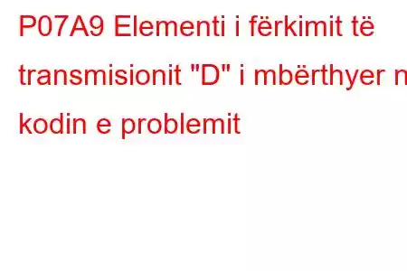 P07A9 Elementi i fërkimit të transmisionit 