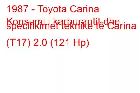 1987 - Toyota Carina
Konsumi i karburantit dhe specifikimet teknike të Carina II (T17) 2.0 (121 Hp)