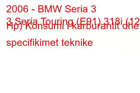 2006 - BMW Seria 3
3 Seria Touring (E91) 318i (129 Hp) Konsumi i karburantit dhe specifikimet teknike