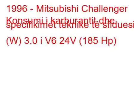 1996 - Mitsubishi Challenger
Konsumi i karburantit dhe specifikimet teknike të sfiduesit (W) 3.0 i V6 24V (185 Hp)