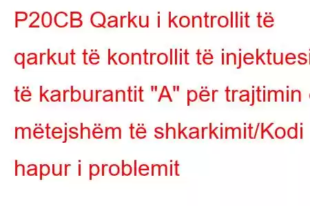 P20CB Qarku i kontrollit të qarkut të kontrollit të injektuesit të karburantit 