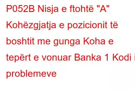 P052B Nisja e ftohtë 