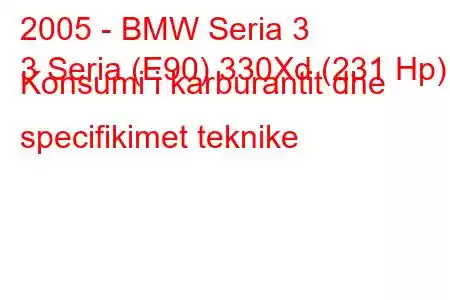 2005 - BMW Seria 3
3 Seria (E90) 330Xd (231 Hp) Konsumi i karburantit dhe specifikimet teknike