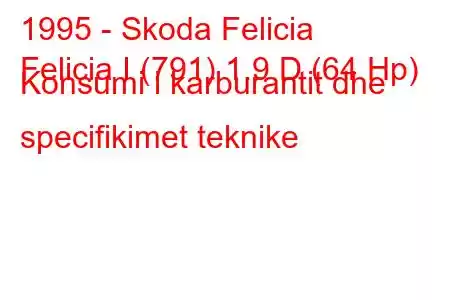 1995 - Skoda Felicia
Felicia I (791) 1.9 D (64 Hp) Konsumi i karburantit dhe specifikimet teknike