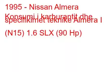 1995 - Nissan Almera
Konsumi i karburantit dhe specifikimet teknike Almera I (N15) 1.6 SLX (90 Hp)