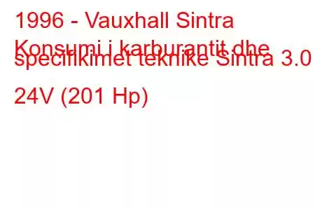 1996 - Vauxhall Sintra
Konsumi i karburantit dhe specifikimet teknike Sintra 3.0 i 24V (201 Hp)