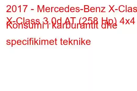 2017 - Mercedes-Benz X-Class
X-Class 3.0d AT (258 Hp) 4x4 Konsumi i karburantit dhe specifikimet teknike