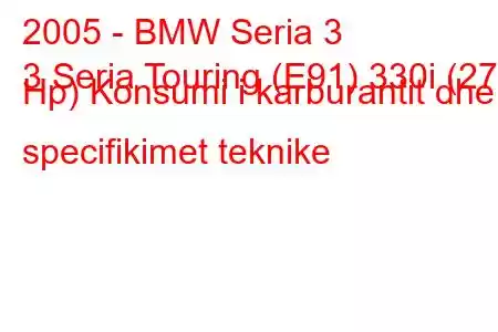 2005 - BMW Seria 3
3 Seria Touring (E91) 330i (272 Hp) Konsumi i karburantit dhe specifikimet teknike