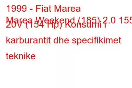 1999 - Fiat Marea
Marea Weekend (185) 2.0 155 20V (154 Hp) Konsumi i karburantit dhe specifikimet teknike