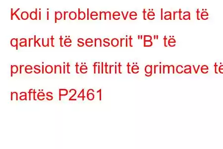 Kodi i problemeve të larta të qarkut të sensorit 