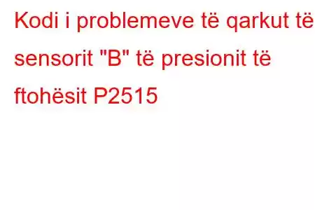 Kodi i problemeve të qarkut të sensorit 