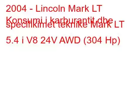 2004 - Lincoln Mark LT
Konsumi i karburantit dhe specifikimet teknike Mark LT 5.4 i V8 24V AWD (304 Hp)