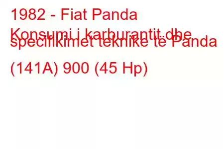 1982 - Fiat Panda
Konsumi i karburantit dhe specifikimet teknike të Panda (141A) 900 (45 Hp)