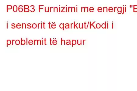 P06B3 Furnizimi me energji 