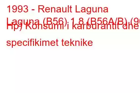 1993 - Renault Laguna
Laguna (B56) 1.8 (B56A/B) (90 Hp) Konsumi i karburantit dhe specifikimet teknike