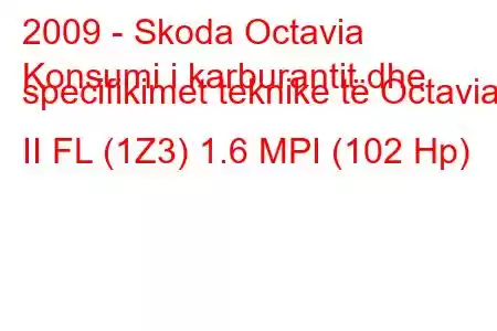 2009 - Skoda Octavia
Konsumi i karburantit dhe specifikimet teknike të Octavia II FL (1Z3) 1.6 MPI (102 Hp)