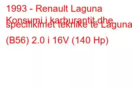 1993 - Renault Laguna
Konsumi i karburantit dhe specifikimet teknike të Laguna (B56) 2.0 i 16V (140 Hp)