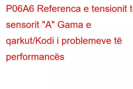 P06A6 Referenca e tensionit të sensorit 