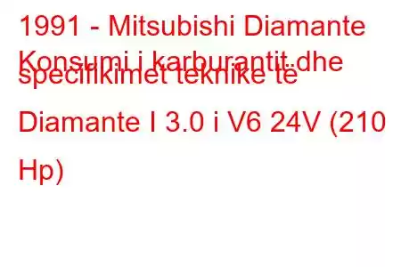 1991 - Mitsubishi Diamante
Konsumi i karburantit dhe specifikimet teknike të Diamante I 3.0 i V6 24V (210 Hp)