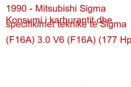 1990 - Mitsubishi Sigma
Konsumi i karburantit dhe specifikimet teknike të Sigma (F16A) 3.0 V6 (F16A) (177 Hp)