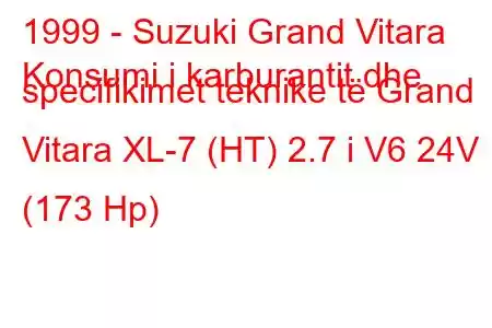 1999 - Suzuki Grand Vitara
Konsumi i karburantit dhe specifikimet teknike të Grand Vitara XL-7 (HT) 2.7 i V6 24V (173 Hp)