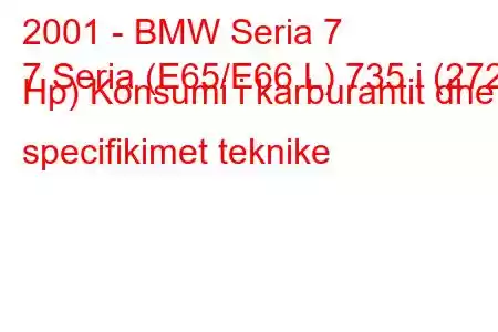 2001 - BMW Seria 7
7 Seria (E65/E66 L) 735 i (272 Hp) Konsumi i karburantit dhe specifikimet teknike