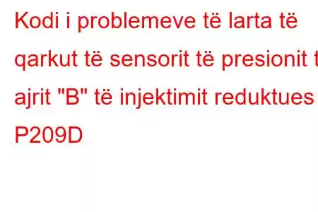 Kodi i problemeve të larta të qarkut të sensorit të presionit të ajrit 