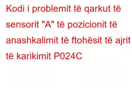 Kodi i problemit të qarkut të sensorit 