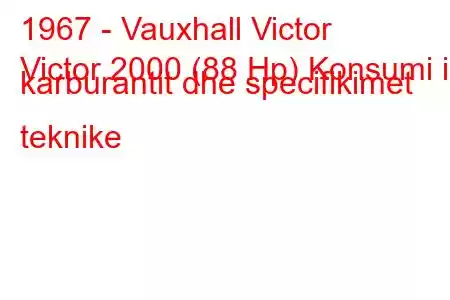 1967 - Vauxhall Victor
Victor 2000 (88 Hp) Konsumi i karburantit dhe specifikimet teknike