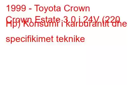 1999 - Toyota Crown
Crown Estate 3.0 i 24V (220 Hp) Konsumi i karburantit dhe specifikimet teknike