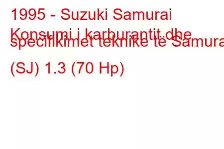 1995 - Suzuki Samurai
Konsumi i karburantit dhe specifikimet teknike të Samurai (SJ) 1.3 (70 Hp)