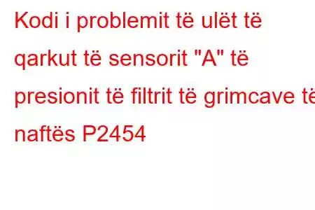 Kodi i problemit të ulët të qarkut të sensorit 