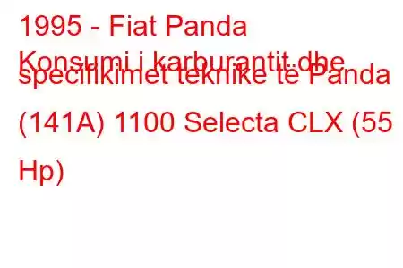 1995 - Fiat Panda
Konsumi i karburantit dhe specifikimet teknike të Panda (141A) 1100 Selecta CLX (55 Hp)