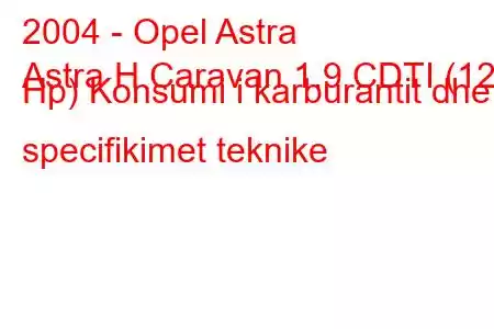 2004 - Opel Astra
Astra H Caravan 1.9 CDTI (120 Hp) Konsumi i karburantit dhe specifikimet teknike