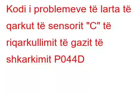 Kodi i problemeve të larta të qarkut të sensorit 