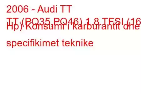 2006 - Audi TT
TT (PQ35,PQ46) 1.8 TFSI (160 Hp) Konsumi i karburantit dhe specifikimet teknike