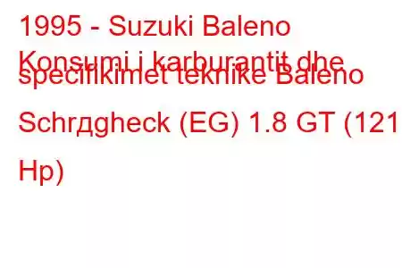 1995 - Suzuki Baleno
Konsumi i karburantit dhe specifikimet teknike Baleno Schrдgheck (EG) 1.8 GT (121 Hp)