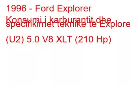 1996 - Ford Explorer
Konsumi i karburantit dhe specifikimet teknike të Explorer (U2) 5.0 V8 XLT (210 Hp)